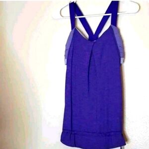 Lululemon Restless Sports Bra Tank Bruised Berry Performance Wear Athletic